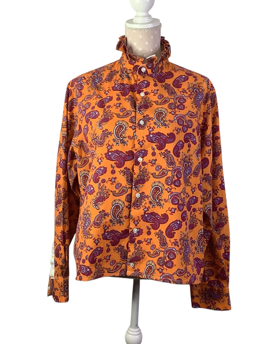 Cremieux Upcycled Paisley Shirt